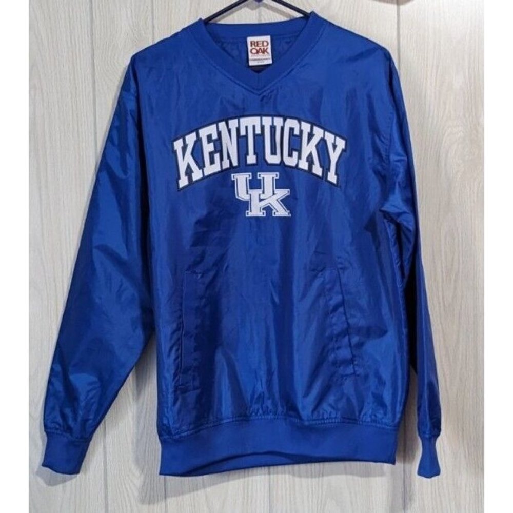 KENTUCKY WILDCATS Red Oak Men's Small Windbreaker Jacket Football